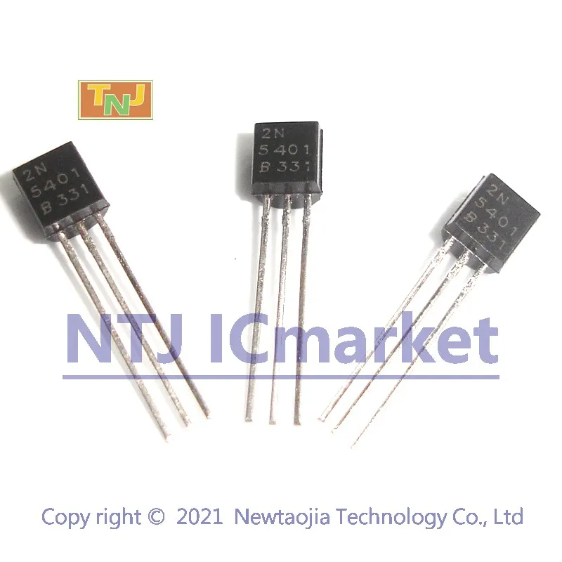 1000 шт. высоковольтных транзисторов 2N5401 TO-92 PNP 0