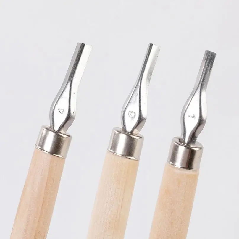 6шт Набор инструментов для резьбы по дереву Деревообрабатывающий нож Ручной инструмент для пилинга DIY для базовой детальной резьбы по дереву 1