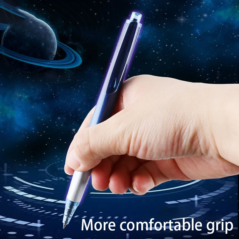 Planet Limited Press Гелевая ручка 0,5 тройной плотности, быстросохнущая черная ручка, студенческая высококачественная ручка из темного вещества Klein Blue Pen 5