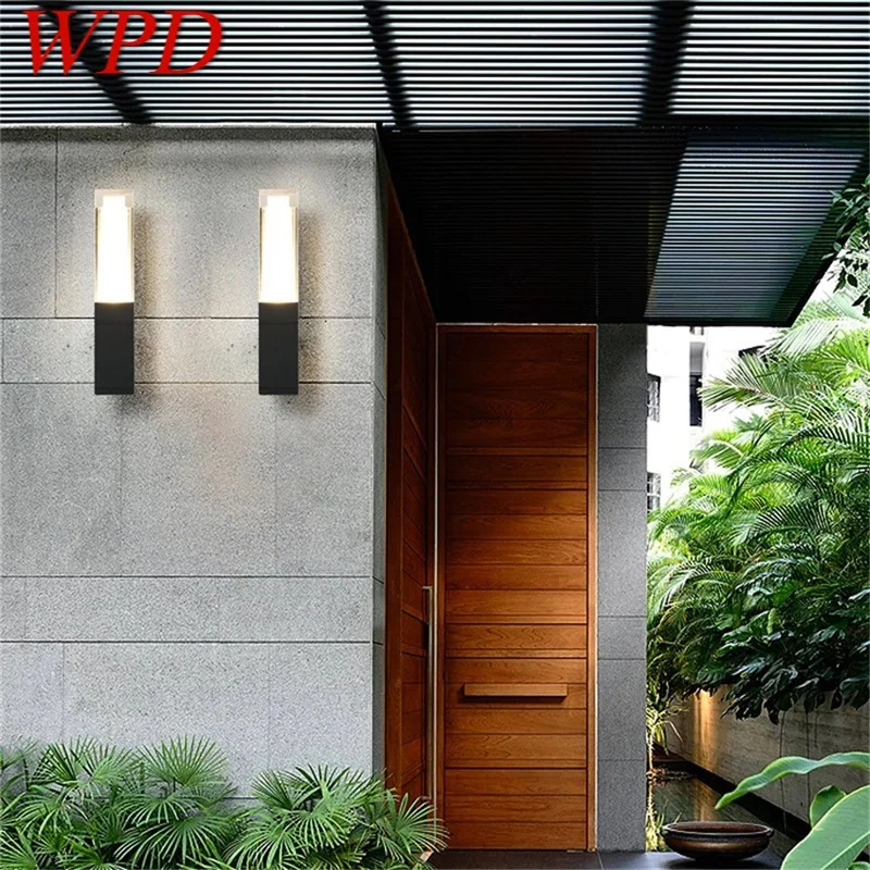 WPD уличный светильник-бра Водонепроницаемый IP65 светодиодный современный настенный светильник Креативный декоративный для патио, сада, крыльца, балкона 0