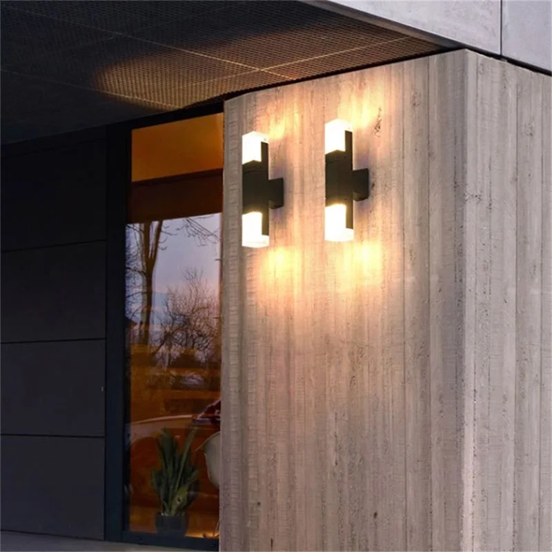 WPD уличный светильник-бра Водонепроницаемый IP65 светодиодный современный настенный светильник Креативный декоративный для патио, сада, крыльца, балкона 1