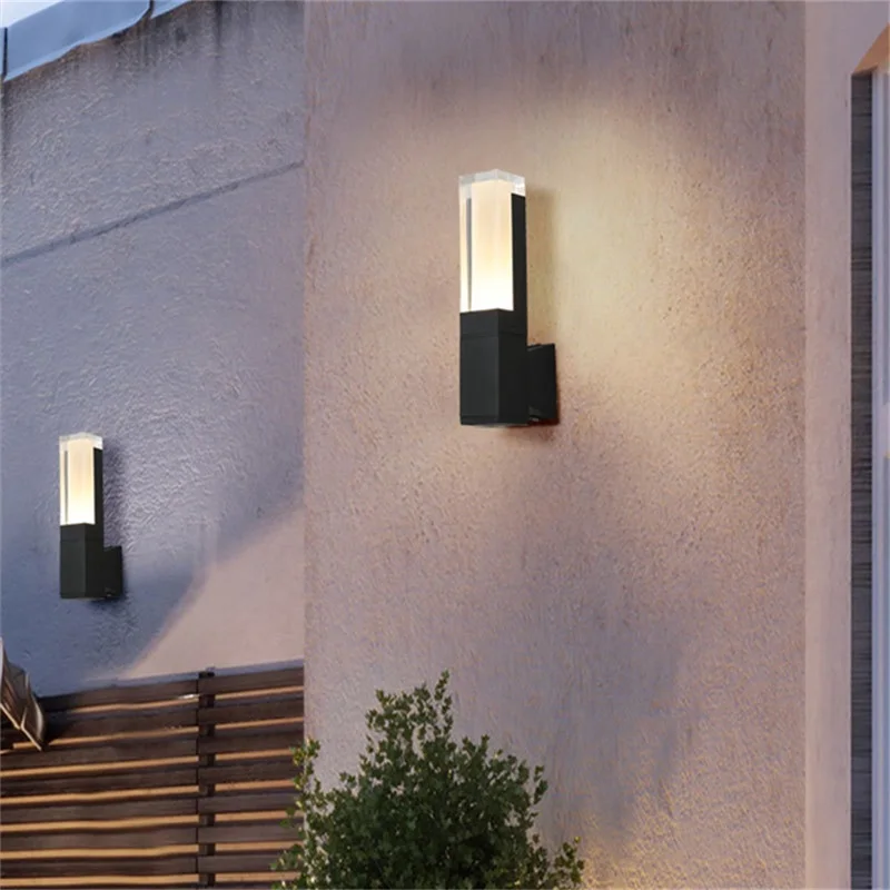 WPD уличный светильник-бра Водонепроницаемый IP65 светодиодный современный настенный светильник Креативный декоративный для патио, сада, крыльца, балкона 3