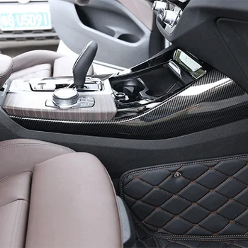 1 Пара Накладок Центрального Управления Автомобилем BMW X3 G01 2018-2021 Для Бокового Переключения Передач, Молдинг, Накладка ABS Из Углеродного Волокна