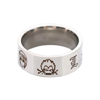 Аниме Аксессуары Death Note Кольцо из нержавеющей стали, милое кольцо из титановой стали, мужские подарки для женщин, модные украшения для косплея