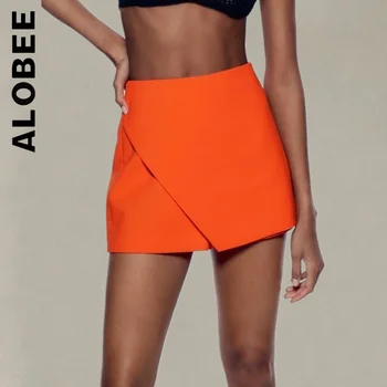 Шорты фруктового цвета Alobee Street 2023 Новые летние Модные женские шорты для молодежи Женские повседневные короткие брюки с высокой талией и боковой молнией