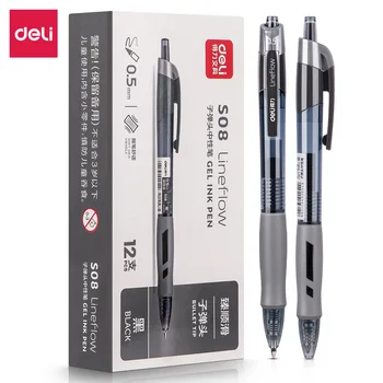 Нажимная ручка с пулевидным наконечником 0,5 мм, тест для студентов, канцелярские принадлежности, нажимная ручка