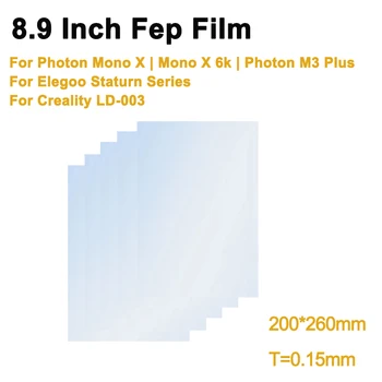 Пленка FEP 8,9 дюйма 260*200*0.15 мм для ANYCUBIC Photon M3 Plus Mono X Elegoo Saturn Creality LD-003 Аксессуары для 3D-принтера LCD SLA