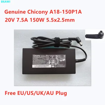 Подлинный Chicony A18-150P1A 20V 7.5A 150W 5.5x2.5mm A150A048P ТОНКИЙ Адаптер Переменного Тока Для Зарядного Устройства Для Ноутбука MACHENIKE