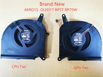 НОВЫЙ вентилятор охлаждения радиатора ноутбука CPU GPU для Gigabyte AERO15 OLED 17 RP77 RP75W толщиной вентилятора 1 см