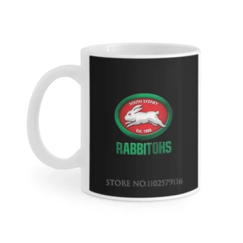 The Rabbitohs White Mug Кофейные Чашки Чайные Чашки Подарок На День Рождения Молочные Чашки И Кружки Южный Сидней Sydney Rabbitohs Оптимизируют Rabbitohs
