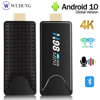 H98 MINI Smart TV Stick TV Box Android 10 2GB 16GB H313 Четырехъядерный 2,4 G/5G Двойной WIFI Android TV Stick Телеприставка Медиаплеер