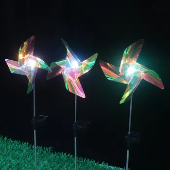 Солнечная ветряная мельница led spot light LED наружное украшение сада газонные фонари ветер вращающаяся солнечная ветряная мельница