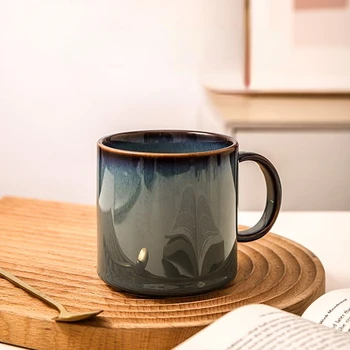 Новая керамическая кружка, кружка с крышкой, чашка для завтрака, чашка для питья, чашка для домашнего кофе, бутик кухонных принадлежностей, Кофейная кружка