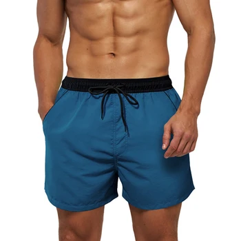 Мужские шорты для купания, мужские плавки, купальники, мужские спортивные штаны для серфинга, пляжного плавания, сетчатые летние мужские быстросохнущие шорты-боксеры