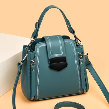 Высококачественная Кожаная сумка-мессенджер Модная Женская сумка через плечо, роскошная Дизайнерская сумочка, Женский Маленький кошелек, Новая Женская сумка-тоут