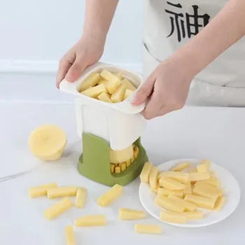 Многофункциональный ручной пресс-нож для резки картофельных чипсов на кухне, Редьки, лука, кубиков, кухонных принадлежностей, прочных