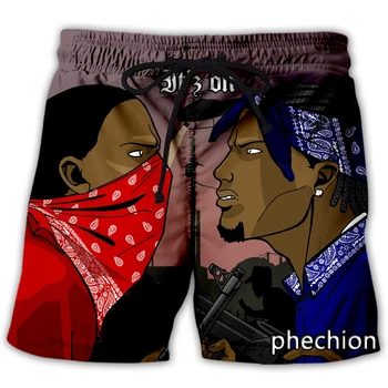 phechion Новые модные мужские/женские повседневные шорты с 3D принтом Blood gang, новинка, уличная одежда, мужские свободные спортивные шорты L91