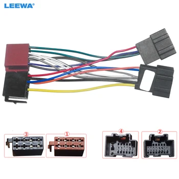 LEEWA Автомобильный CD-радиоприемник для преобразования CD-радио, адаптер для проводов для Chevrolet Opel ISO Стерео жгут проводов, оригинальный кабель для головных устройств #CA6320
