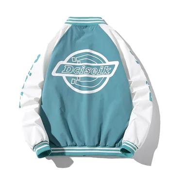2021 Новое женское пальто Бейсбольная куртка с вышивкой, школьная команда в стиле пилота, Хип-хоп Уличная осенне-зимняя куртка для пары