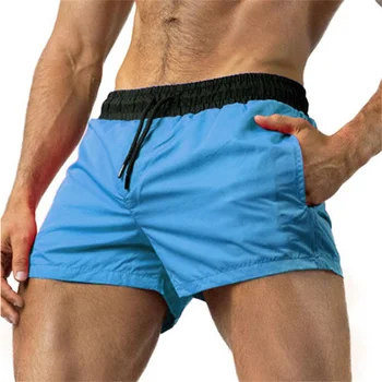 2023 Новые Летние мужские спортивные штаны, быстросохнущие Спортивные шорты без подкладки, легкие Боксеры с эластичным поясом, пляжные шорты для занятий фитнесом в тренажерном зале