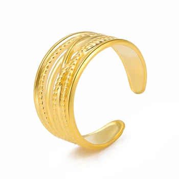 Модные геометрические многослойные твист-кольца из нержавеющей стали, женское кольцо 2022, новые украшения для пальцев в подарок на день рождения
