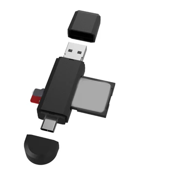 Кард-ридер Type C USB 2.0 Портативный Кард-ридер Памяти и OTG-адаптер Micro SD к USB C Универсальный Мини-адаптер OTG /SD