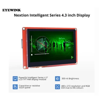 Nextion 4,3-дюймовый ЖК-TFT HMI Дисплейный Модуль Intelligent Серии RGB 65K Цветная Емкостная / Резистивная Сенсорная Панель Без Корпуса