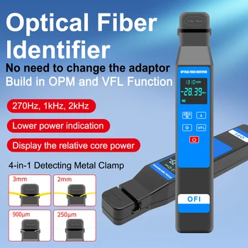 Тестер сетевого кабеля Зажим для определения оптического волокна мощностью 10 МВт Визуальный локатор неисправностей Идентификатор направления оптического волокна для оптоволоконной линии