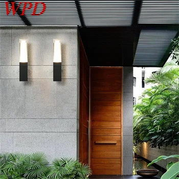 WPD уличный светильник-бра Водонепроницаемый IP65 светодиодный современный настенный светильник Креативный декоративный для патио, сада, крыльца, балкона