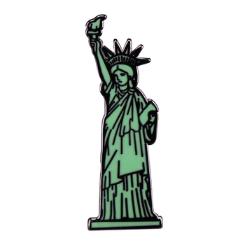 Брошь с американской статуей Свободы, позволяющая Леди Либерти помогать нам праздновать независимость Америки с 1776 года