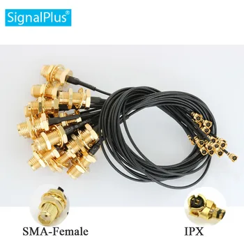 Монтажный кабель RG113 с косичкой 1,13 мм IPX от женского SMA 10 см с индивидуальным разъемом и длиной кабеля