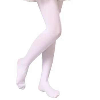 Белые танцевальные леггинсы для балетных танцев, Детские носки, колготки, бархатные чулки, леггинсы, леггинсы для медсестер для взрослых женщин