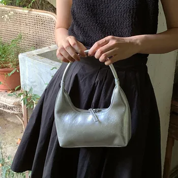 Минималистичный дизайн Ins Темперамент Серебристые сумки через плечо 2023 Женская сумка Повседневная Универсальная Роскошная дизайнерская брендовая сумка