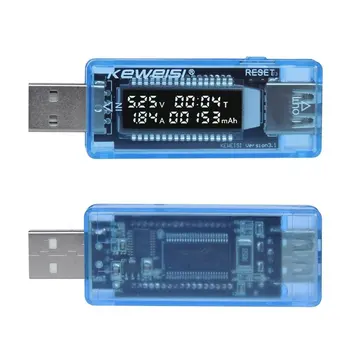 Мини-тестер емкости текущего напряжения ЖК-USB Цифровой дисплей Измерение мощности детектора емкости аккумулятора Индикатор заряда USB