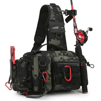 Водонепроницаемая нейлоновая мужская поясная сумка, тактическая военная армейская поясная сумка для пеших прогулок, кемпинга на открытом воздухе, наплечный ремень, спортивные нагрудные сумки