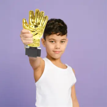 Золотая перчатка, Трофейный вратарь, покрытие из смолы, Трофейные вратарские перчатки, Форма награды за футбольный матч, ремесло с основой для школы, детского сада