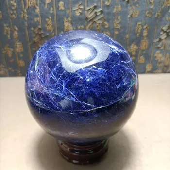 Природный энергетический кварцевый кристалл bluegrain Crystal Рейки Декоративный домашний шар Изысканный подарок для чакры и исцеления