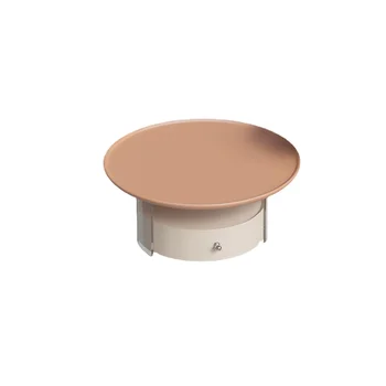Yy Чайный столик из акриловой керамической плиты, Прозрачный круглый комбинированный Современный маленький чайный столик
