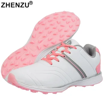Водонепроницаемая женская обувь для гольфа ZHENZU, профессиональная легкая обувь для игроков в гольф, спортивные кроссовки для гольфа, бренд спортивных кроссовок