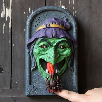 Дверной звонок на Хэллоуин Дверной звонок Реквизит для фестиваля Призраков Украшения Поставки