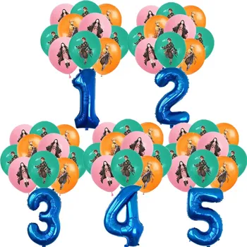 11шт Набор латексных воздушных шаров Demon Slayer с номерами Kimetsu No Yaiba Тематический воздушный шар Globos Украшение для вечеринки в честь Дня рождения ребенка