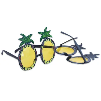 Гавайские Солнцезащитные очки для вечеринок с новинками, Пляжные Очки с ананасами, Очки с ананасами, Летняя вечеринка, Забавные Танцевальные принадлежности для вечеринок