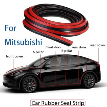 Комплект резиновых уплотнителей двери автомобиля Шумоизоляция Капота багажника Стойка A B для Mitsubishi OUTLANDER strength dazzle Eclipse Cross