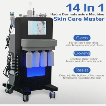 Водно-кислородная кавитационная чистка лица H2O2, удаление акне, микродермабразия угрей, Профессиональный гидрофациальный массаж для лица