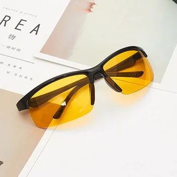 НОВЫЕ антибликовые очки ночного видения для водителя, очки для ночного вождения с улучшенным освещением, модные солнцезащитные очки, аксессуары для автомобилей