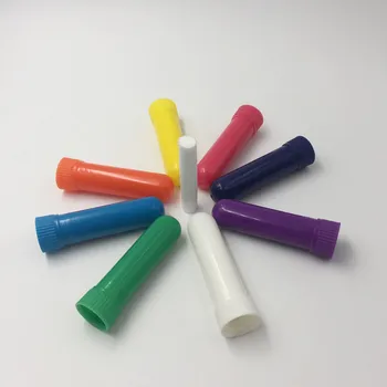 16 Комплектов цветных пластиковых заготовок для ингалятора для носа, ароматический назальный ингалятор с хлопковыми фитилями лучшего качества для самостоятельного добавления духов