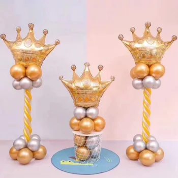 Новые 1 шт. воздушные шары из алюминиевой фольги в форме золотой короны, принц, принцесса, детский душ, Свадьба, День Рождения, украшения для вечеринки Воздушный шар