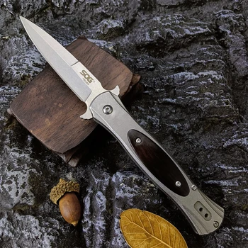 SOG AU. Для карманного складного EDC-ножа 440C с лезвием из нержавеющей стали, тактического охотничьего ножа для выживания на открытом воздухе, для резки фруктов