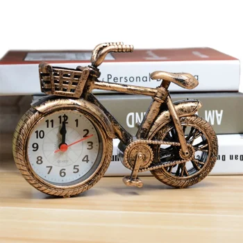 Креативный велосипедный будильник в стиле ретро, офисный прикроватный столик, часы для дома в гостиной, подарки, поделки
