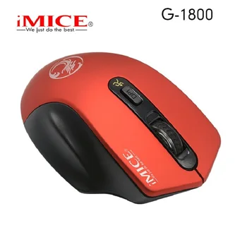 Беспроводная мышь IMICE 2.4 G G-1800 1600 точек на дюйм, 4 клавиши, подарки для бизнеса, офиса, компьютера, ноутбука, подходящего для питания от 2 батареек AAA